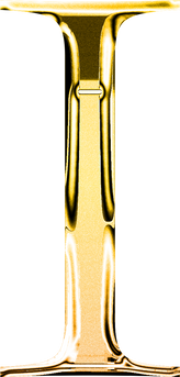I gold metallic luxury chrome alphabet font